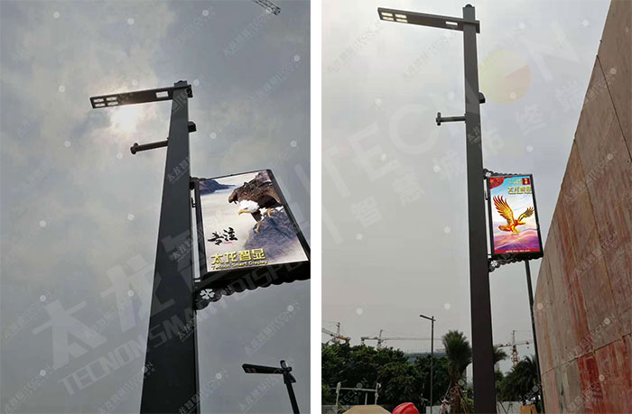 廣州國際創(chuàng)新城應用LED燈桿屏 廣州國際創(chuàng)新城應用LED燈桿屏