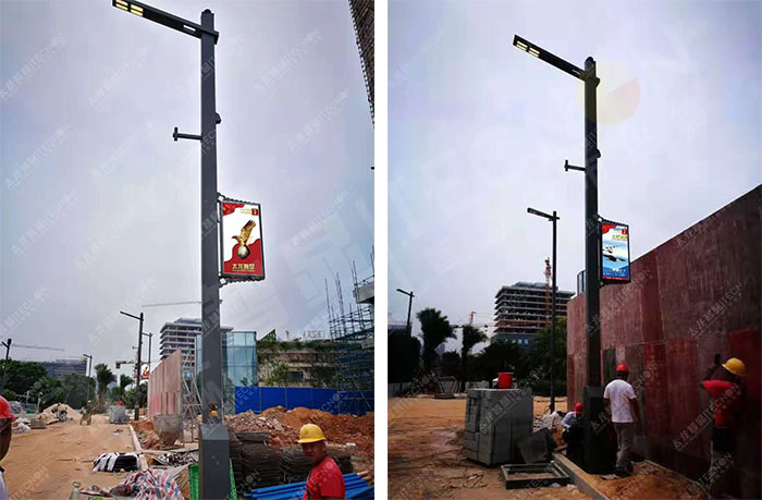 廣州國際創(chuàng)新城應用LED燈桿屏 廣州國際創(chuàng)新城應用LED燈桿屏